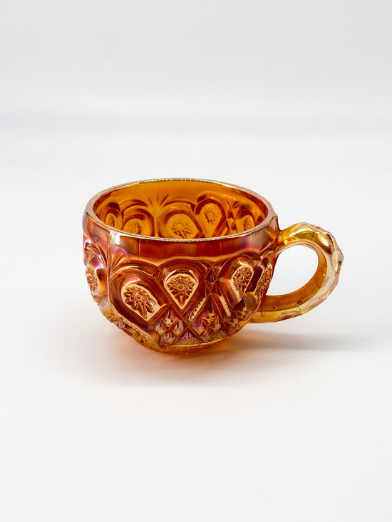 Vintage Punch Cup - Marigold Carnival Glass