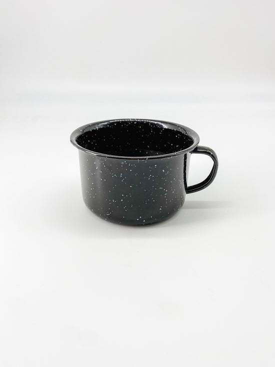 Rustic Camping Mug - Black Metal